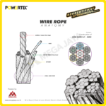 Wire Rope Powertec 6x36 + IWRC Ungalv 19Milimeter - Image 3