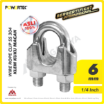 Wire Rope Clip Powertec SS 304 6Milimeter