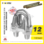 Wire Rope Clip Powertec Type A SS 316 12Milimeter
