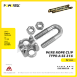 Wire Rope Clip Powertec Type A SS 316 12Milimeter - Gambar 2
