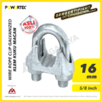 Wire Rope Clip Powertec Galv 16Milimeter - 5/8"