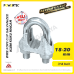 Wire Rope Clip Powertec Galv 18-20Milimeter - 3/4"
