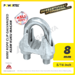 Wire Rope Clip Powertec Galv 8Milimeter - 5/16"