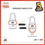 Permanent Magnet Lifter Toyo PML-C (3:1) 1 Ton - Image 4