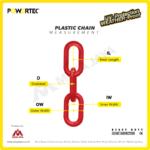 Plastic Chain Merah Powertec 8Milimeter 25 Meter - Image 3