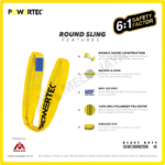 Round Sling Powertec (6:1) 2 Ton x 1 Meter (Hijau) - Image 4