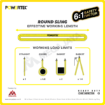 Round Sling Powertec (6:1) 2 Ton x 1 Meter (Hijau) - Image 3