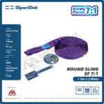 Round Sling Spanset (7:1) 1 Ton x 2 Meter (Ungu) - Image 2
