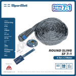 Round Sling Spanset (7:1) 4 Ton x 2 Meter (Abu) - Gambar 2