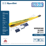 Web Sling Spanset (7:1) 2Ply 3 Ton X 3 Meter (Kuning) - Image 2