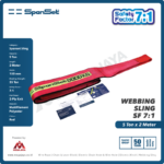 Web Sling Spanset (7:1) 2Ply 5 Ton X 2 Meter (Merah) - Image 2