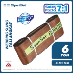 Web Sling Spanset (7:1) 2Ply 6 Ton X 4 Meter (Cokelat)