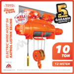 Electric Wire Rope Hoist 3F Toyo SH + Trolley 10 Ton x 12 Meter