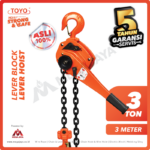 Lever Block Toyo 3 Ton x 3 Meter (9Milimeter)