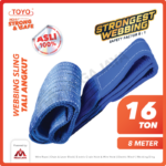 Webbing Sling Merek Toyolift (8:1) 4Ply 16 Ton X 8 Meter (Biru)