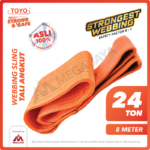 Webbing Sling Merek Toyolift (8:1) 4Ply 24 Ton X 8 Meter (Orange)