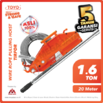 Wire Rope Pulling Hoist Toyo ZNL1600 1,6 Ton x 20 Meter 11Milimeter