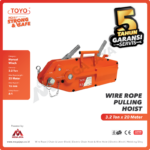 Wire Rope Pulling Hoist Toyo ZNL3200 3,2 T x 20 M 16mm - Gambar 2