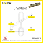 Plastic Chain Putih Powertec 8Milimeter 25 Meter - Image 3