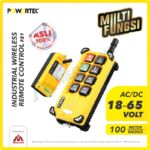 Wireless Remote Control Powertec Single Speed 6 Button (AC/DC 18-65V)