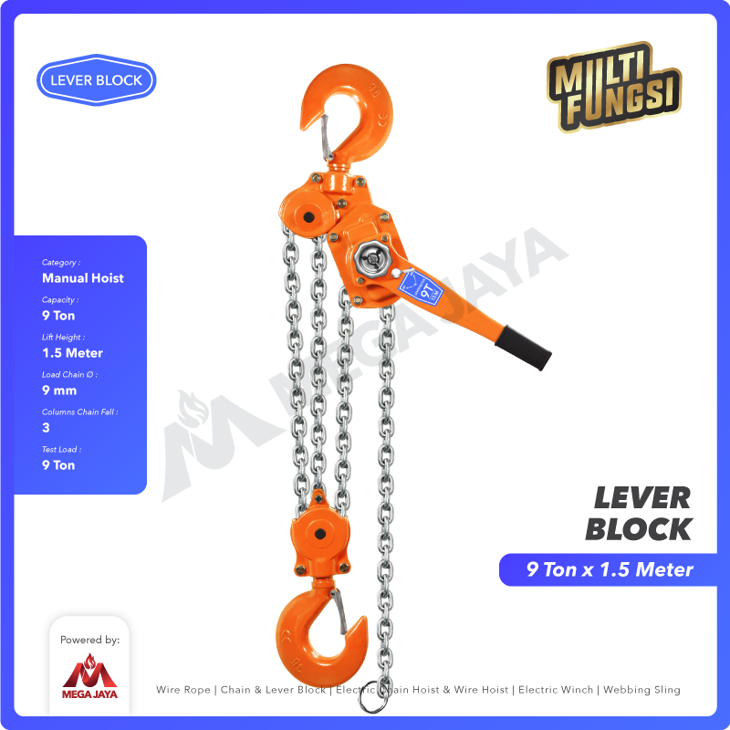 Lever Block RRT 9 Ton x 1,5 Meter - Gambar 2