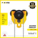 Geared Trolley Powertec GCT-SN 3 Ton x 3 Meter (New) - Image 2