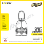 Pulley Powertec SS 304 Double 20Milimeter - Gambar 2