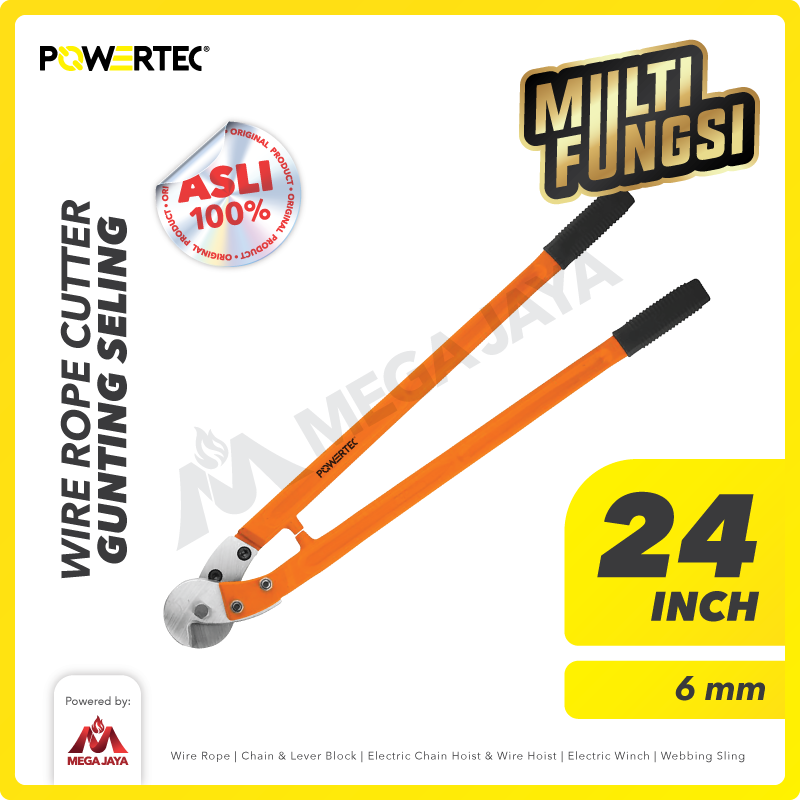 POWERTEC-WIREROPE-CUTTER-24Inch-I Wire Rope Cutter Powertec 24" - Image 1