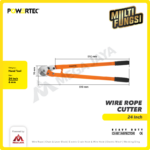 Wire Rope Cutter Powertec 24" - Image 2