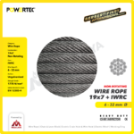 Wire Rope Powertec 19x7 + IWRC Ungalv 32Milimeter - Image 2