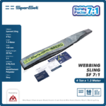 Webbing Sling Spanset (7:1) 2Ply 4 Ton X 1,3 Meter (Abu) - Gambar 2