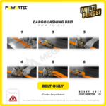 Parts of Ratchet Lashing Powertec 2" : Belt @100Meter - Gambar 3