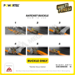 Parts of Ratchet Lashing Powertec 3" : Gagang Ratchet - Image 3