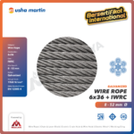 Wire Rope Usha Martin 6x36 + IWRC Galv 42Milimeter - Gambar 2