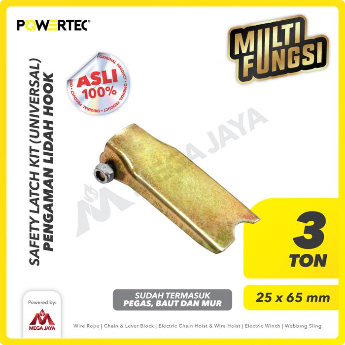 fff2323b0efa4738878a6e9032ccaee1~ Parts of Hook Powertec 3 Ton : Latch Kit - Image 1