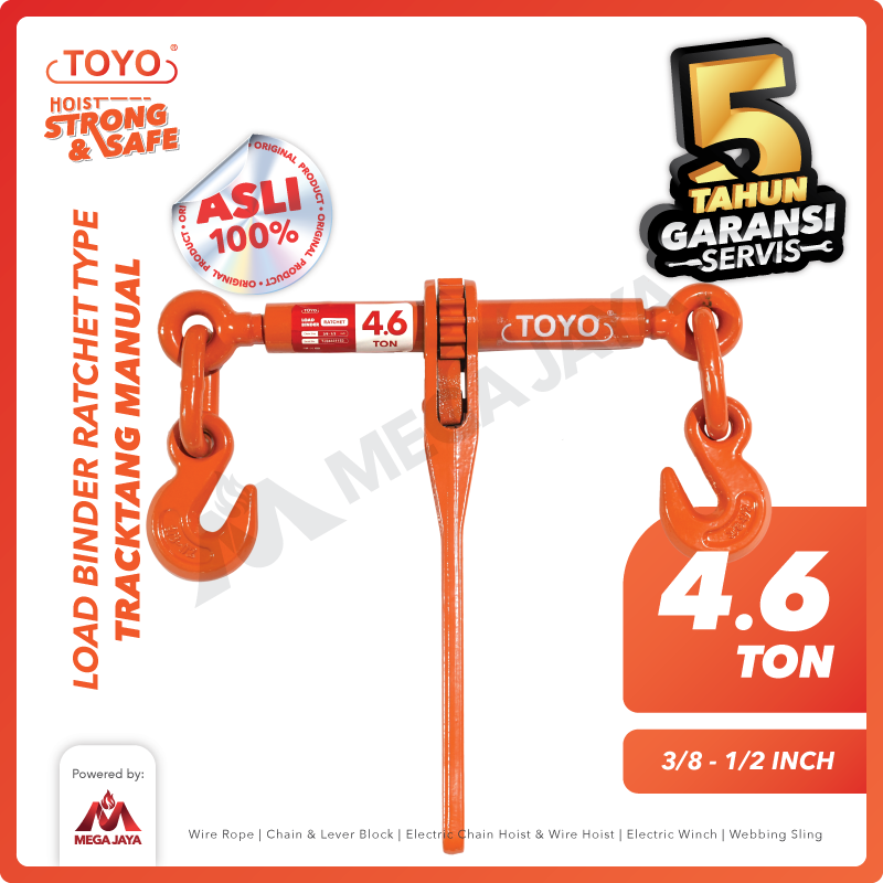 gambar 1 Load Binder Toyo Ratchet Type (Ton) L-140 : 3/8"-1/2" - Gambar 1