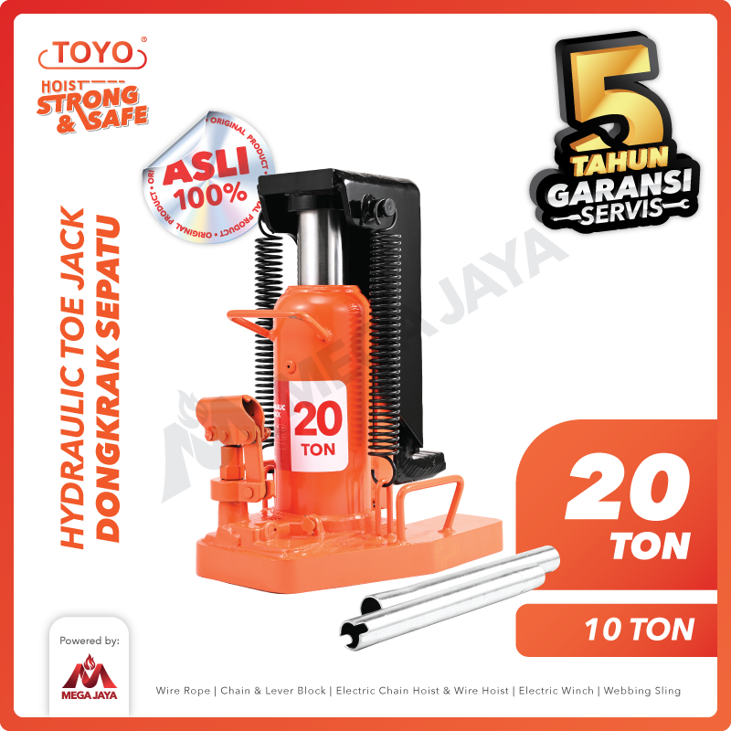 gambar 1 Hydraulic Toe Jack Toyo 20Ton - Gambar 1