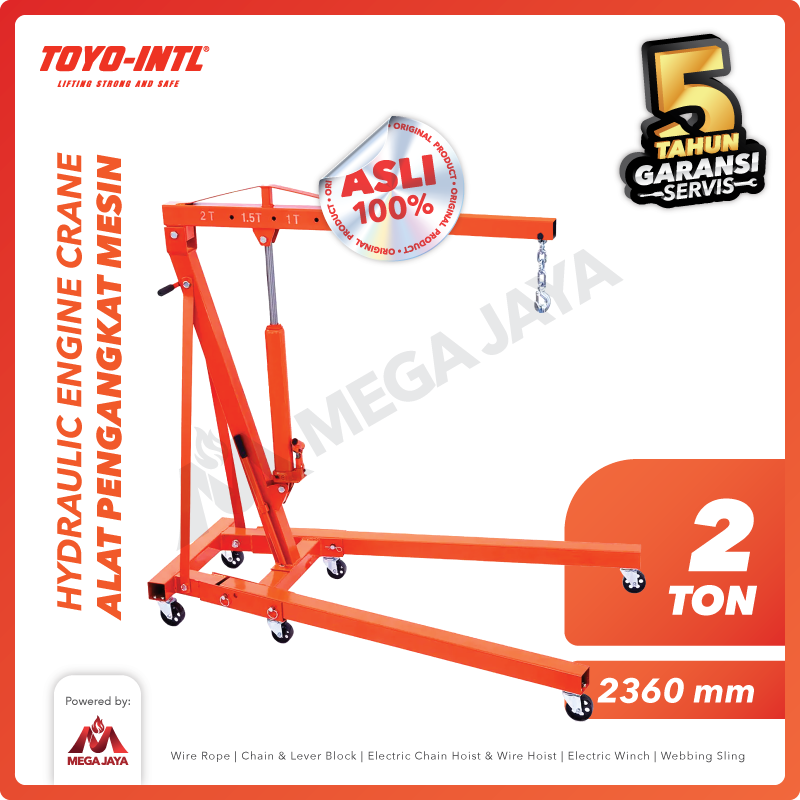 6vdkubX Engine Crane Toyo 2 T (Double Pump) - Image 1