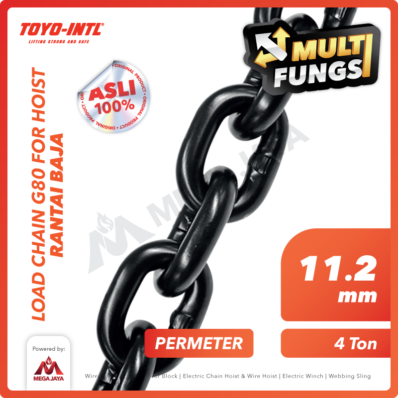 Rf9XuvN Load Chain Toyo G80 11,2mm (Hoist) - Gambar 1