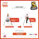 Tripod Hoist Toyo 2 T + Foot Stand - Gambar 3
